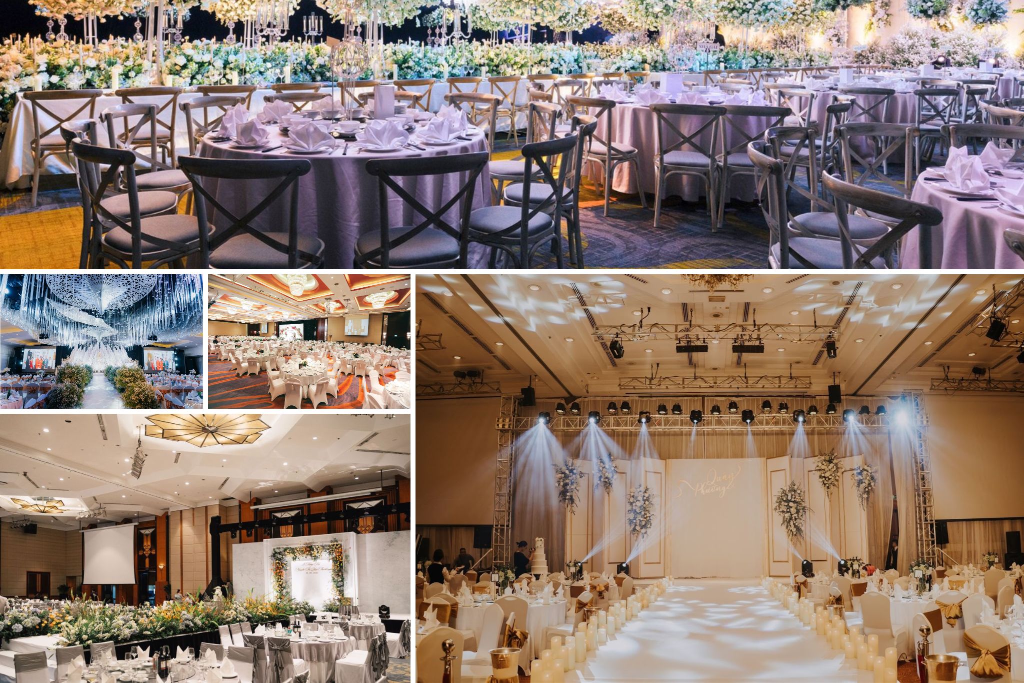 Top 10 mẫu thiết kế nhà hàng tiệc cưới đẹp hút hồn