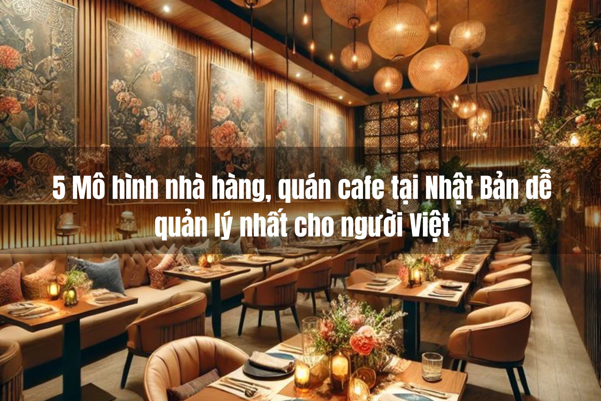 Mô hình nhà hàng, quán cafe tại Nhật Bản dễ quản lý nhất cho người Việt