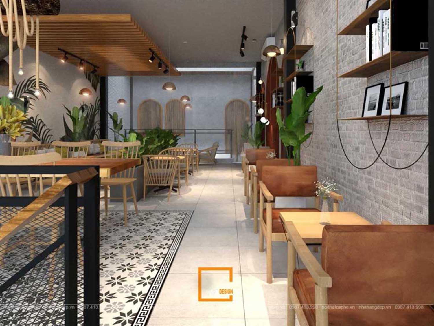 thiết kế quán cafe văn phòng 