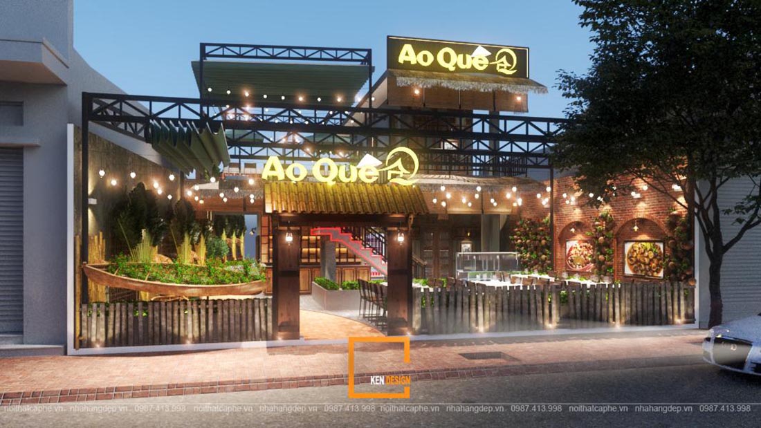 mẫu thiết kế nhà hàng