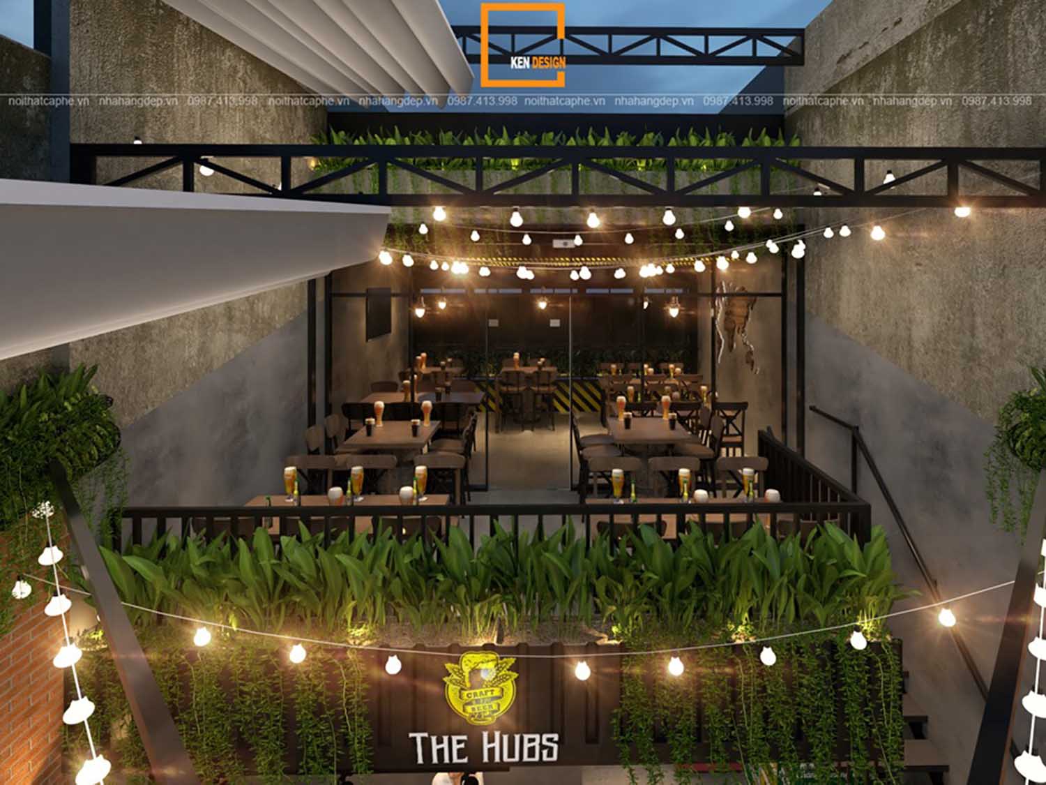 mẫu thiết kế nhà hàng