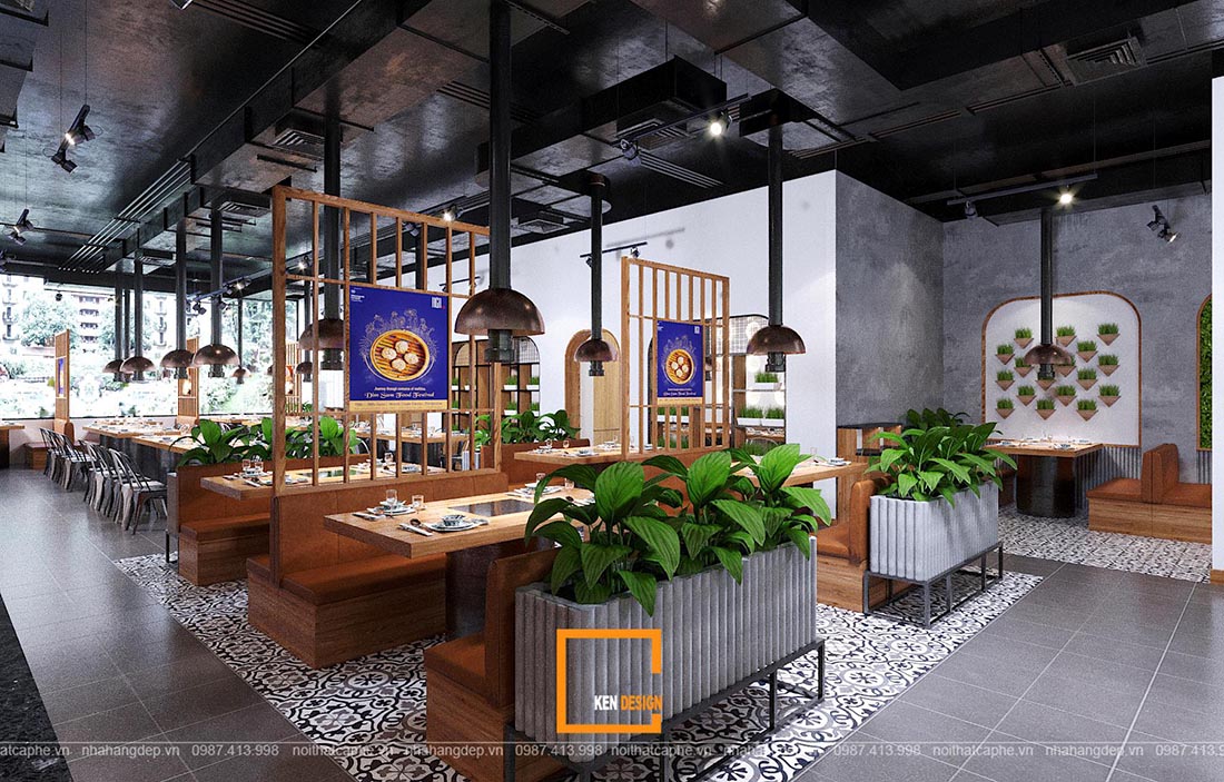 mẫu thiết kế nhà hàng