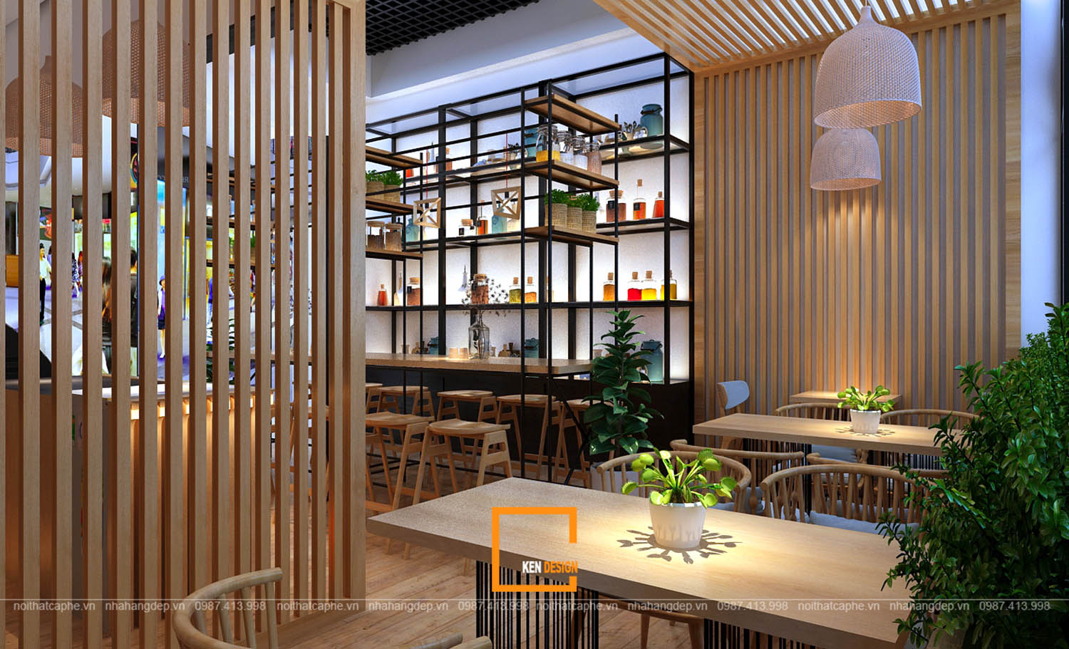 nguyên lý thiết kế quán cafe