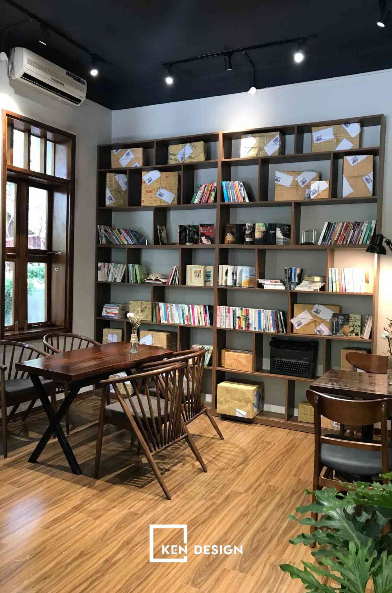 Không gian trong nhà Thiết kế S.ii.U Coffee Đào Tấn