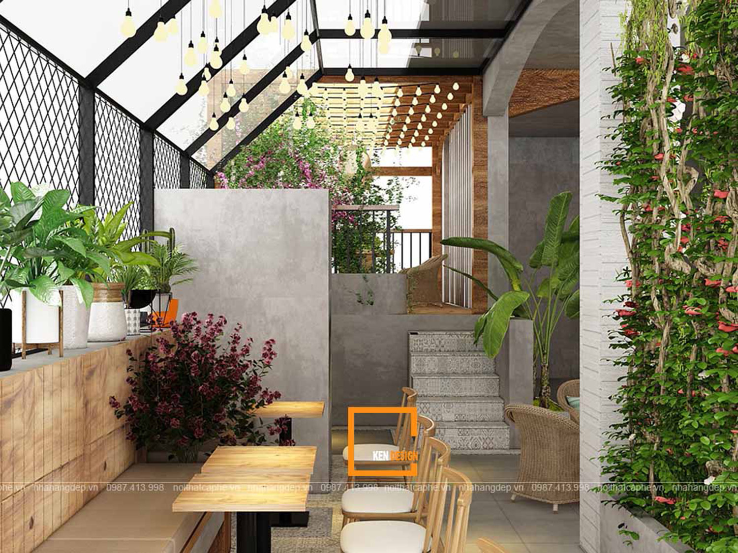 Thiết kế quán cà phê T- COFFEE | Kendesign