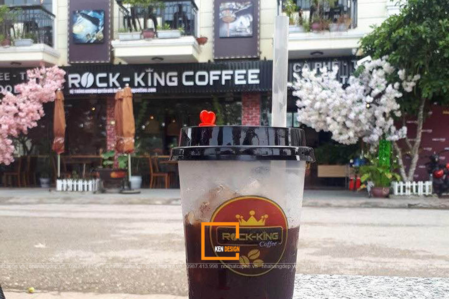 Thi công  Rock King Coffee
