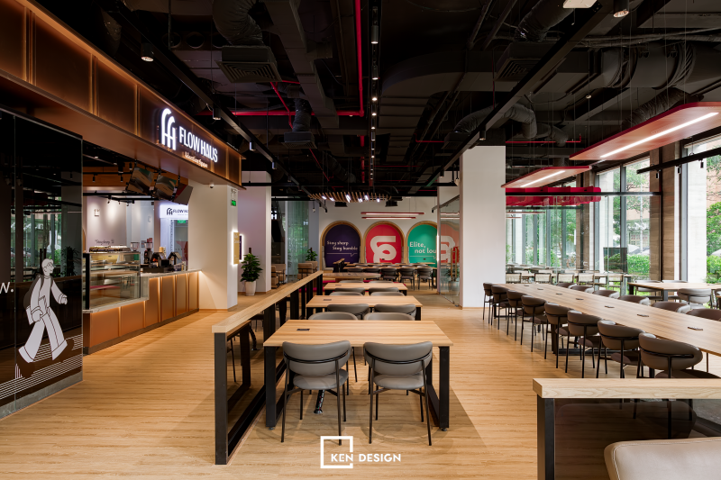 Thi công cafe coworking Flow Haus: Mặt bằng hơn 600m2 tại Lê Văn Lương