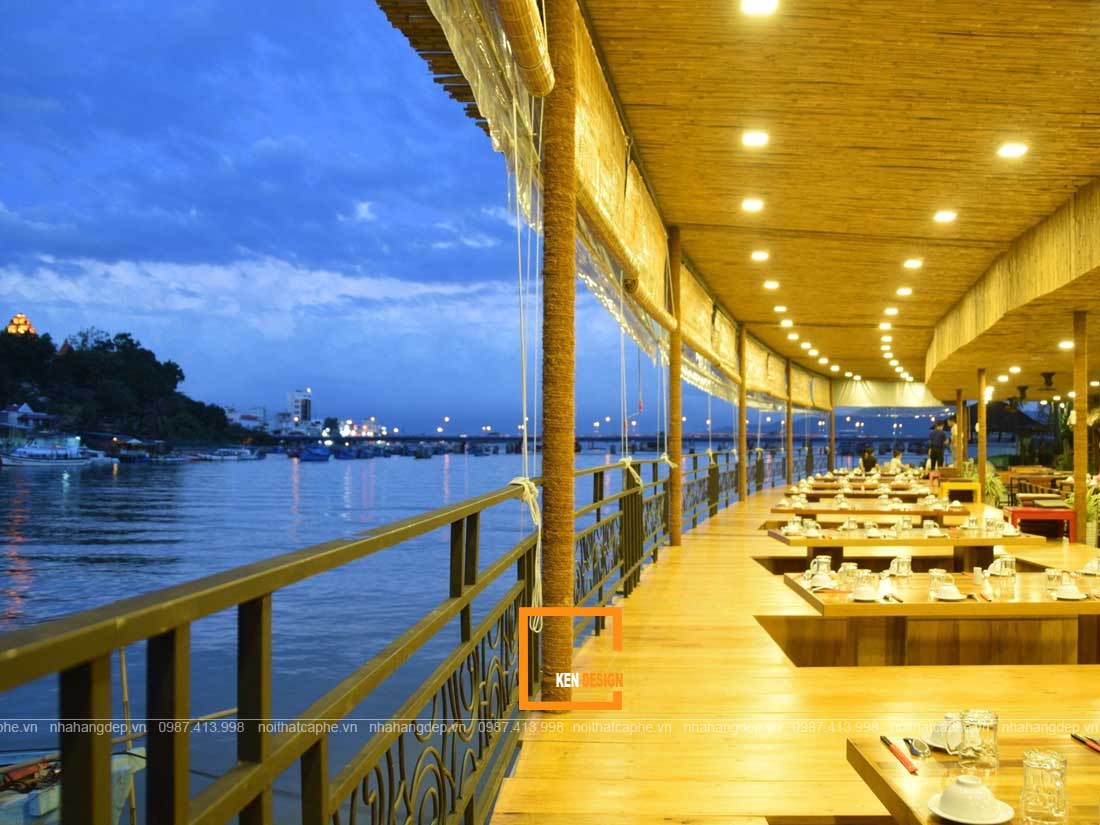 Thiết kế nhà hàng nổi trên sông