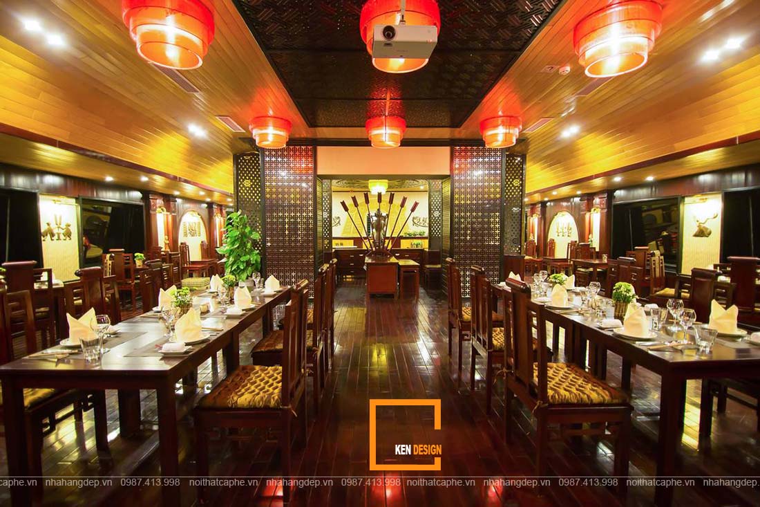 Thiết kế nhà hàng tại Hà Nội phong cách Indochina