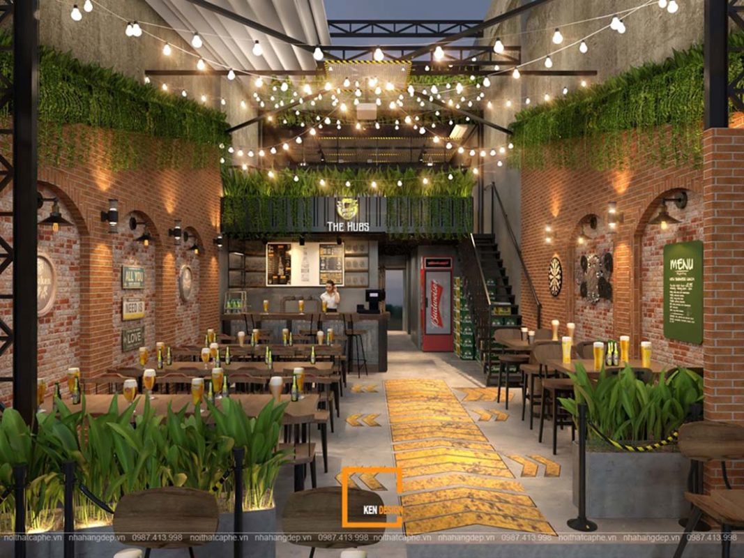 Thiết kế nhà hàng tại Nam Định phong cách sân vườn | Kendesign