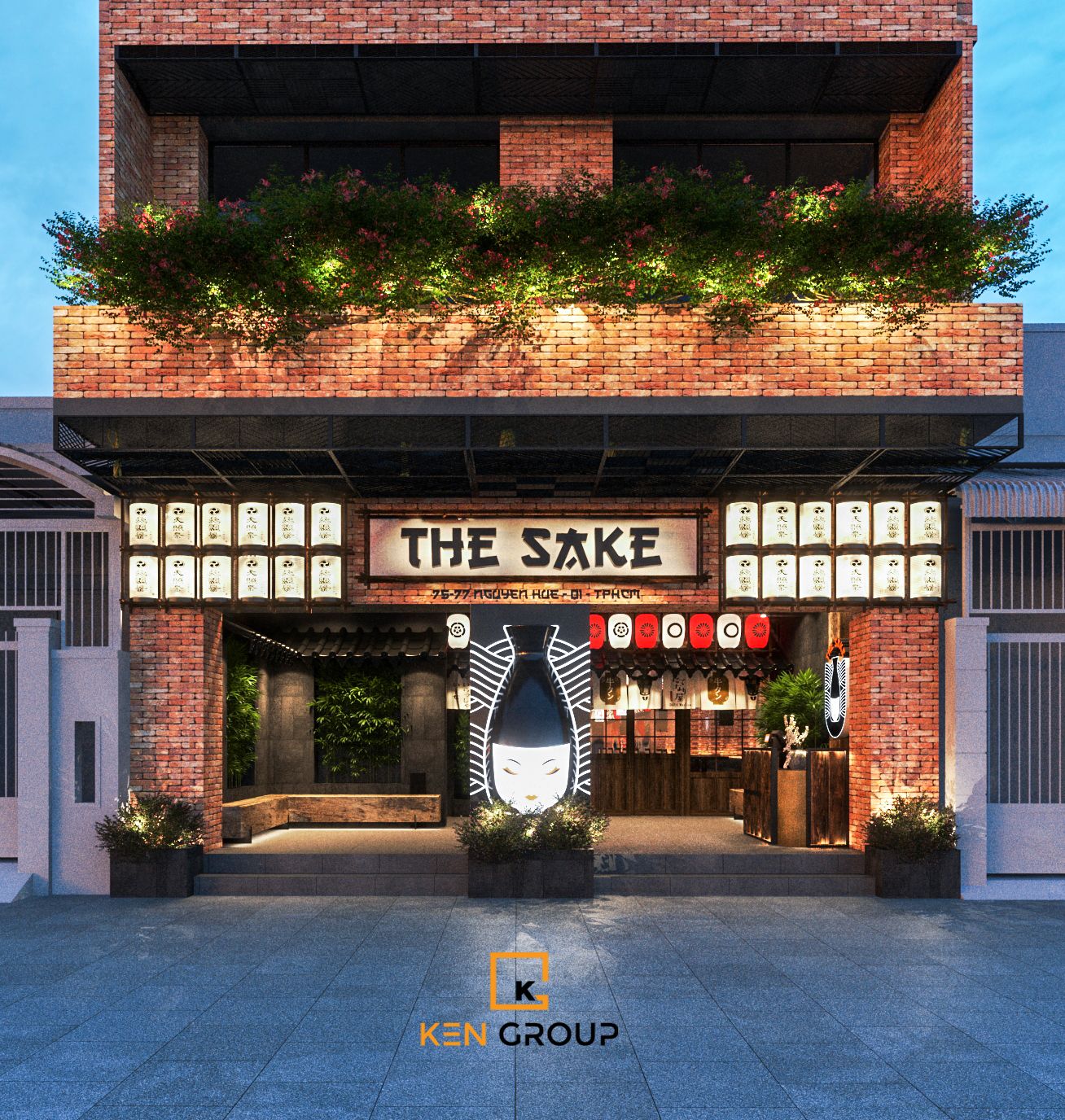 Thiết kế nhà hàng The Sake - Một Nhật Bản thu nhỏ giữa lòng Sài Gòn