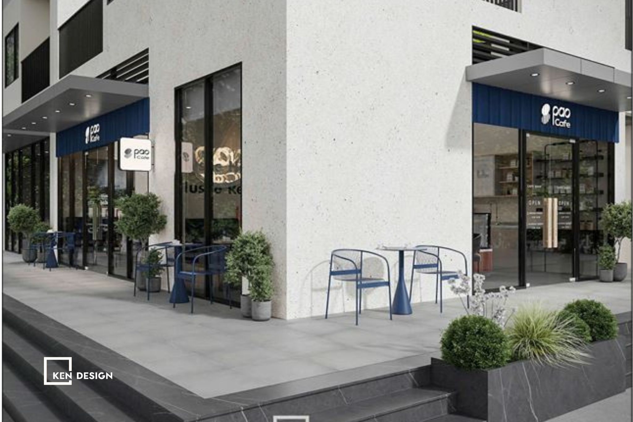 Thiết kế quán cafe PAO trong Vinhome