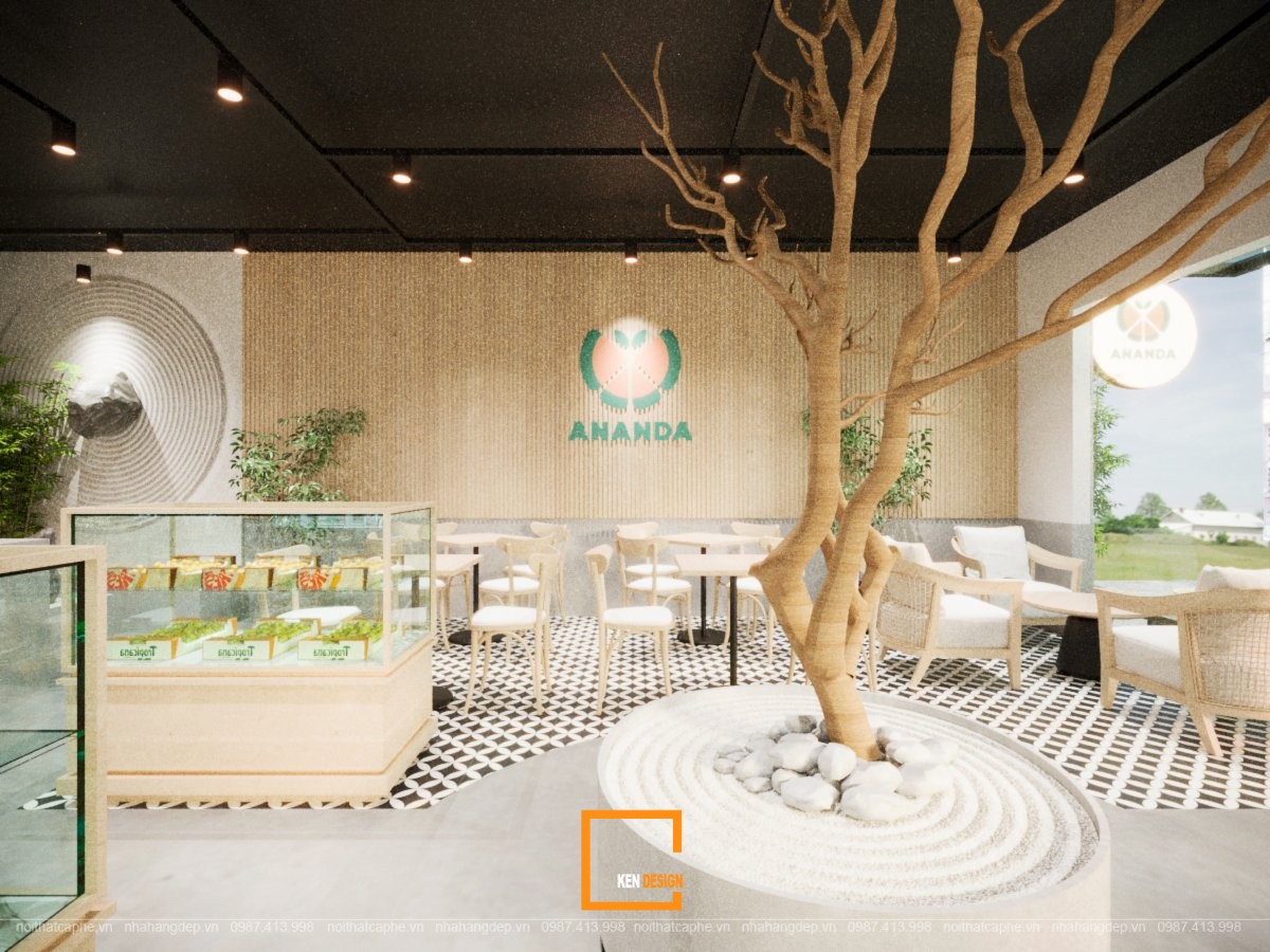 Dự án thiết kế tiệm đồ uống trái cây Ananda - Ecopark