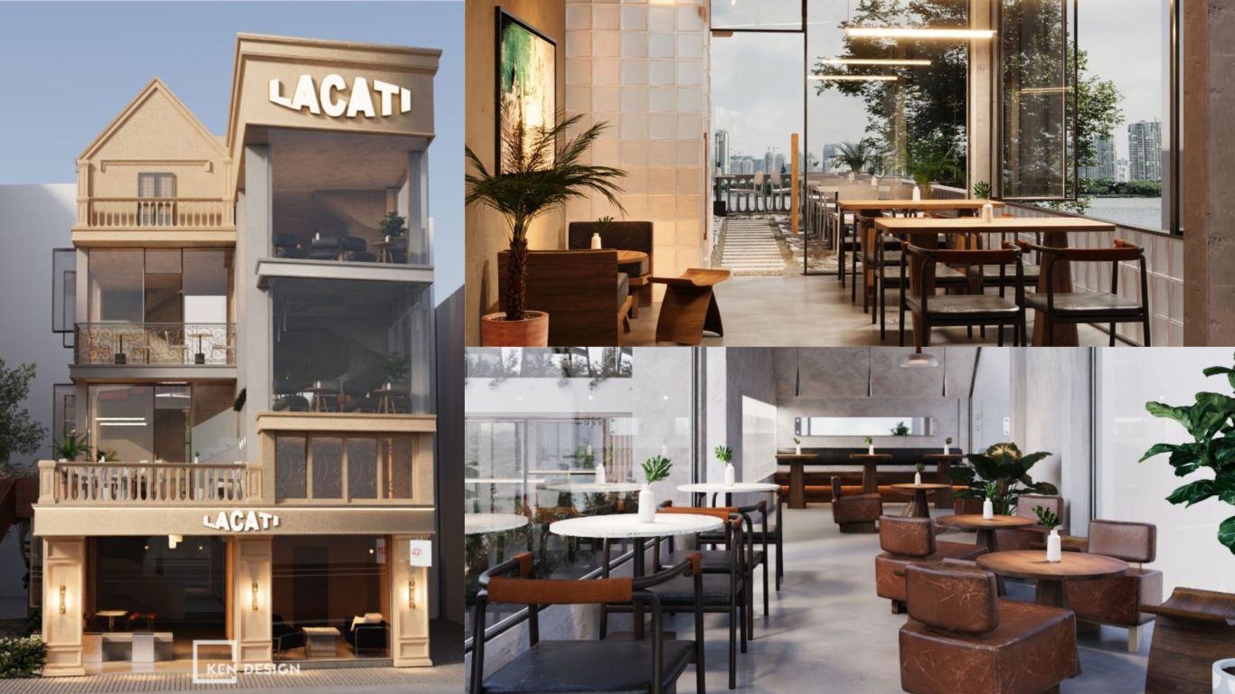 Khám phá thiết kế quán cafe Lacati Cafe Hồ Tây - Bản giao hưởng của những ngọn sóng