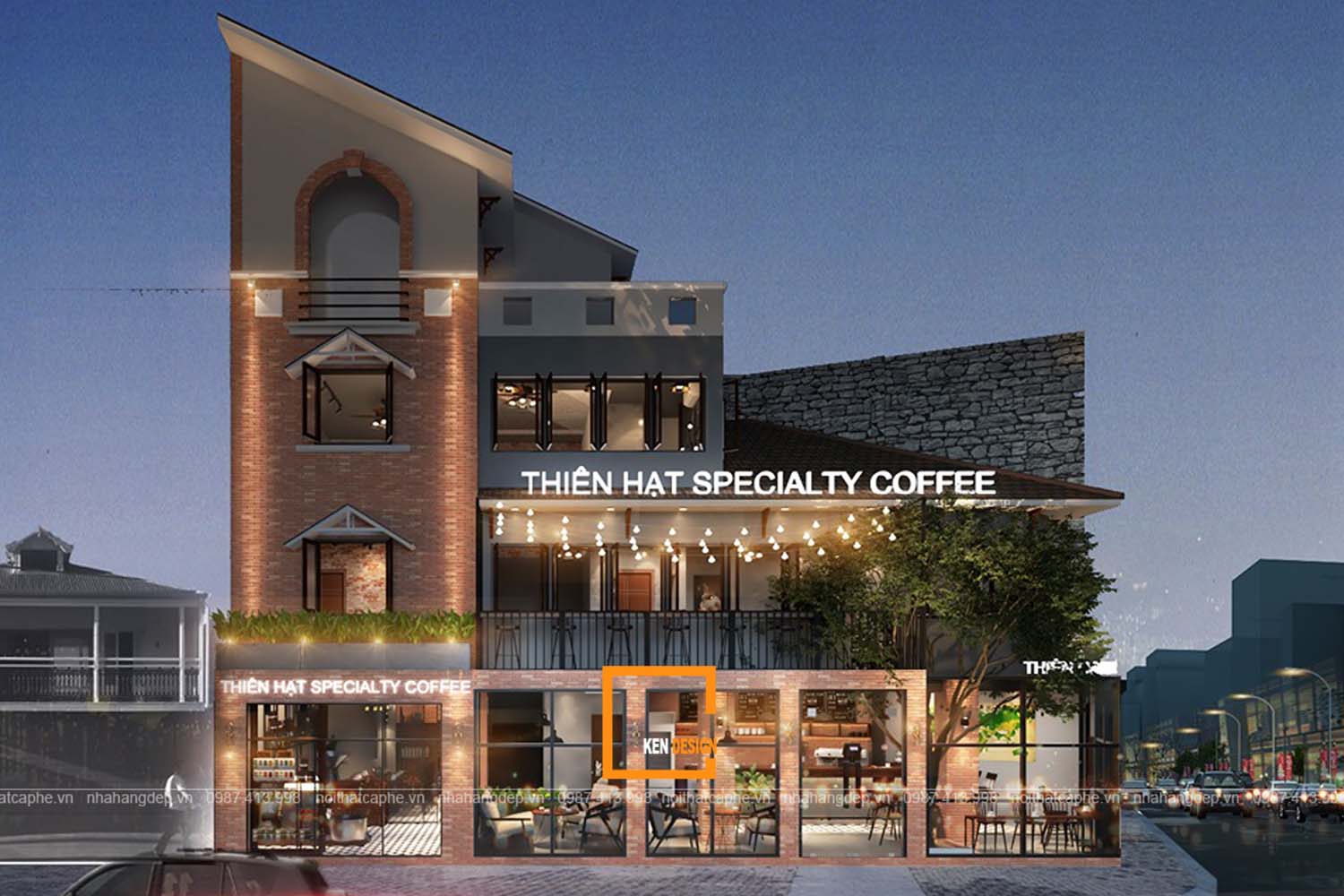 Thiết kế quán cafe phong cách công nghiệp tại Đà Nẵng