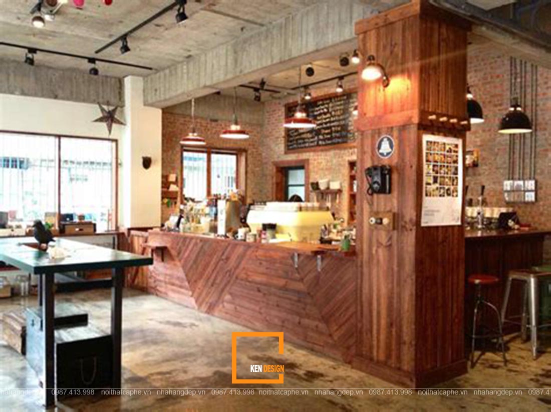 Thiết kế quán cafe phong cách Rustic 