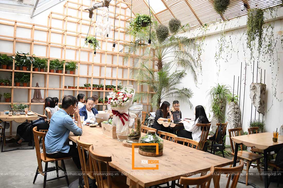 Thiết kế quán cafe phong cách tropical