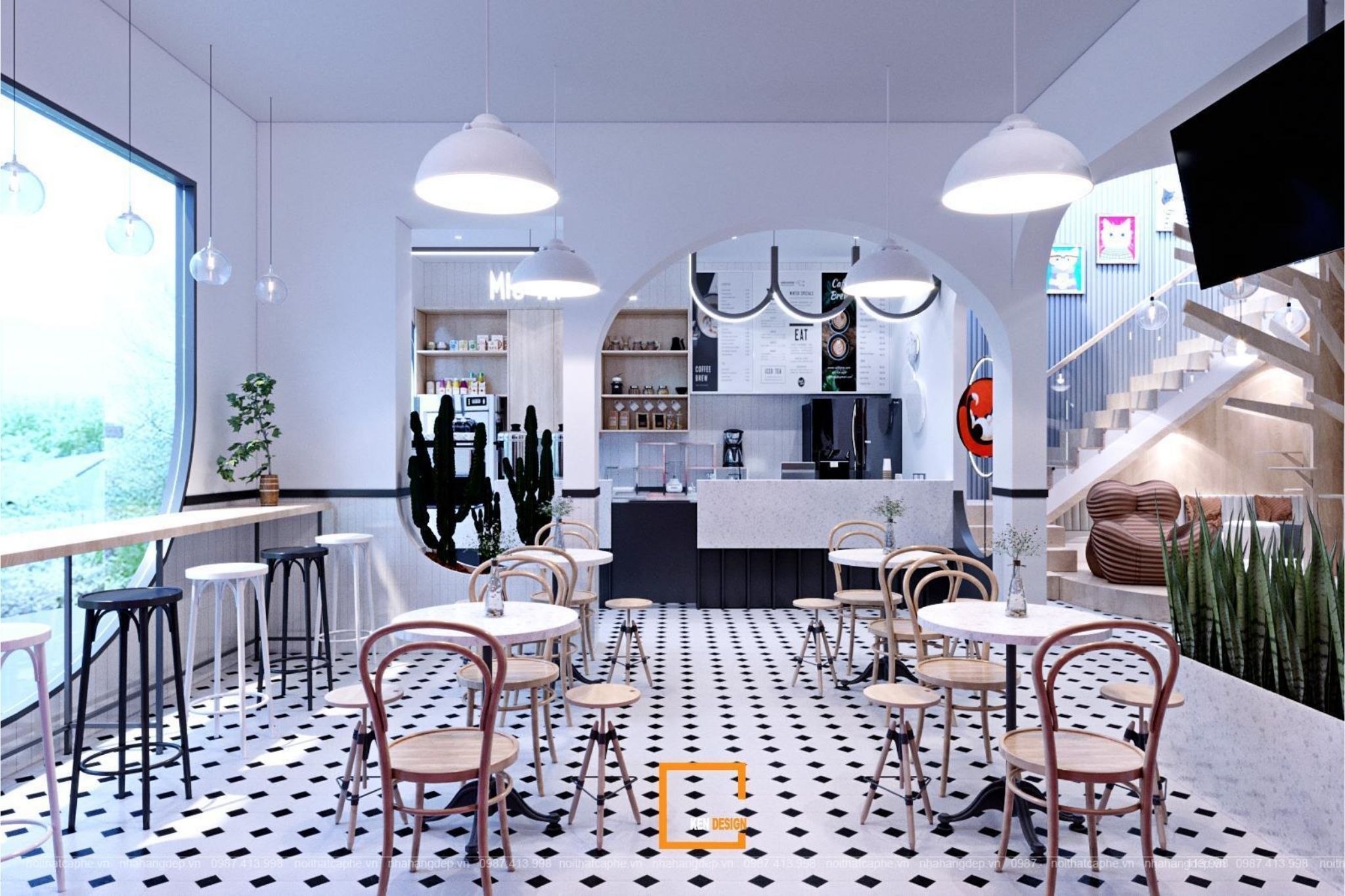 Miu Tea House – Dự án thiết kế quán cafe thú cưng độc đáo