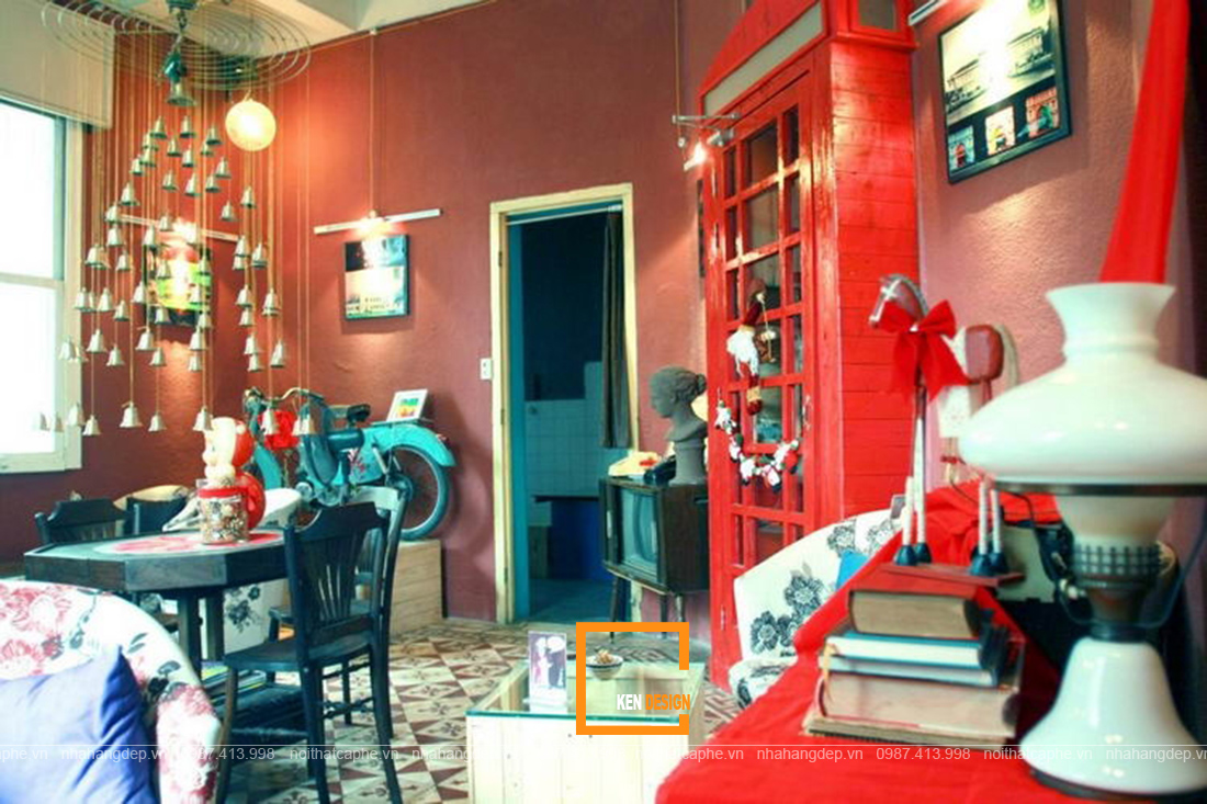  thiết kế quán trà sữa phong cách Retro