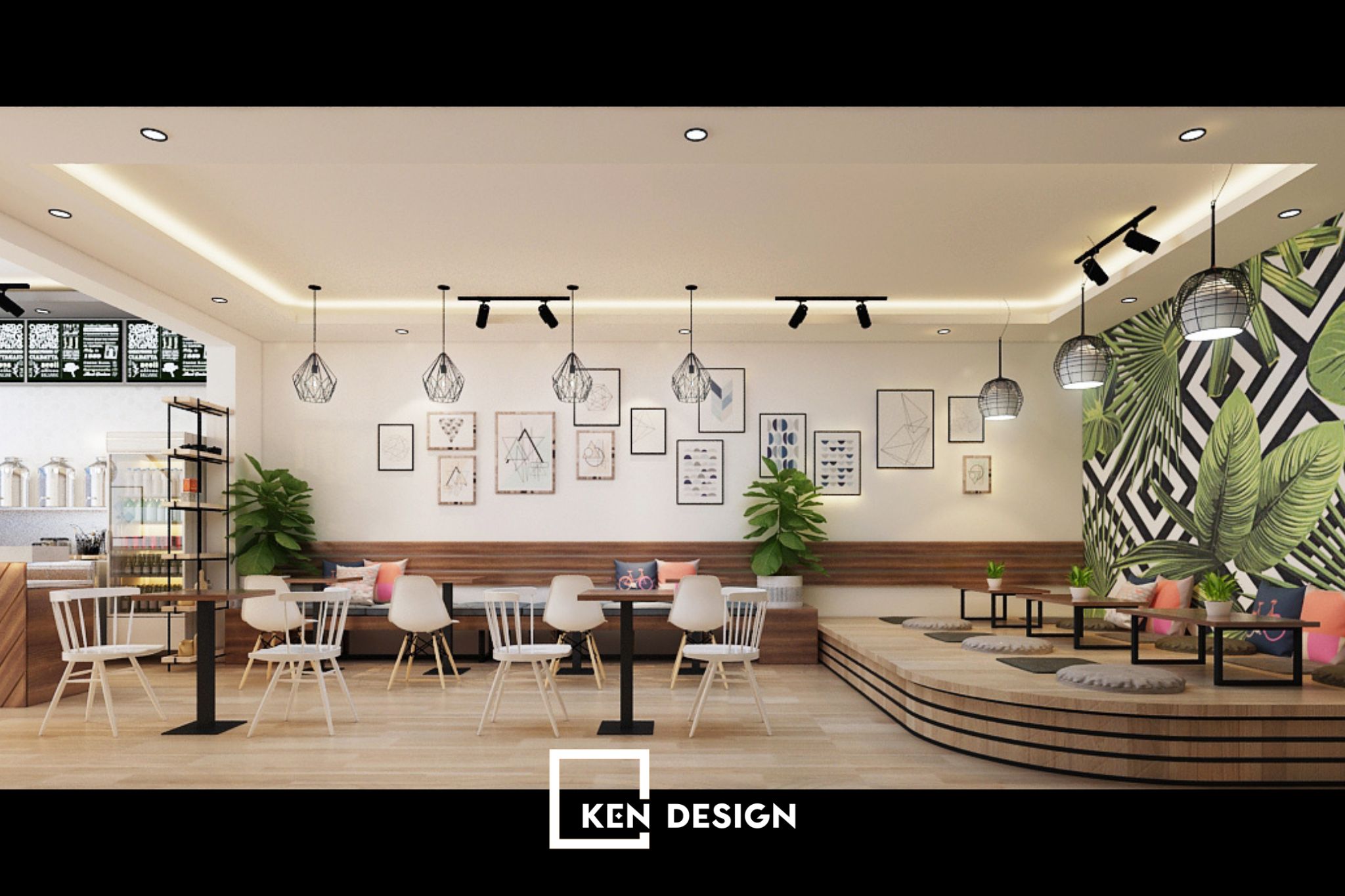 Dự án thiết kế quán trà sữa tại Phú Thọ