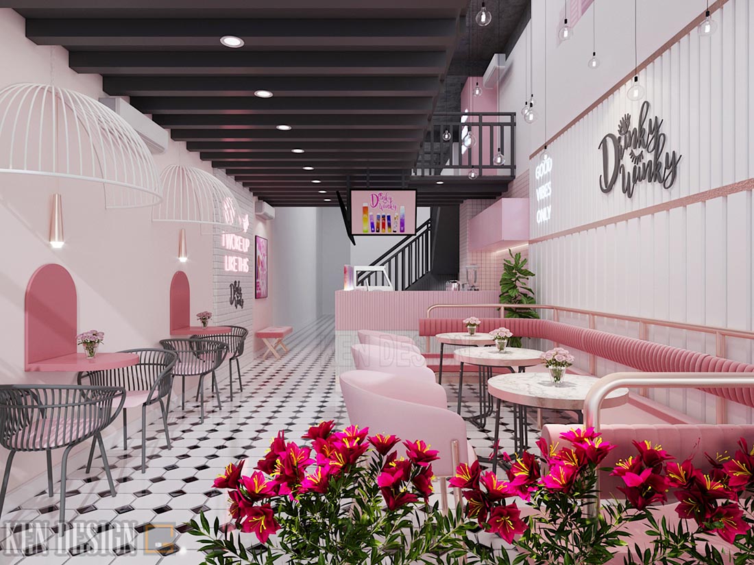 thiết kế quán trà sữa tại Hồ Chí Minh