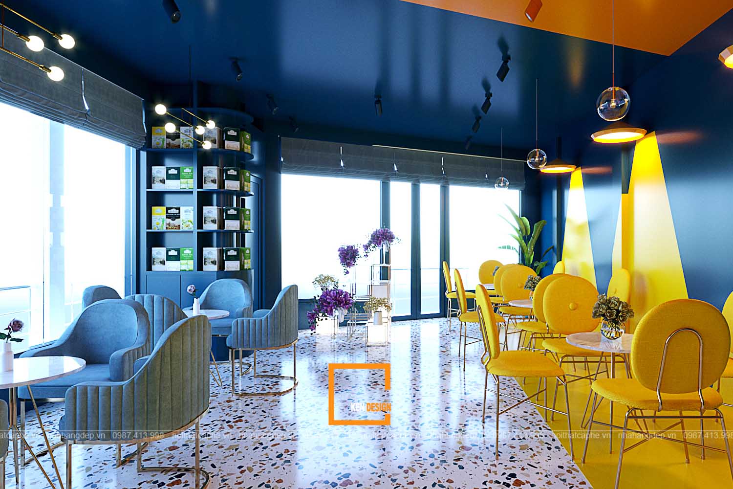 thiết kế quán trà sữa tại Phú Thọ