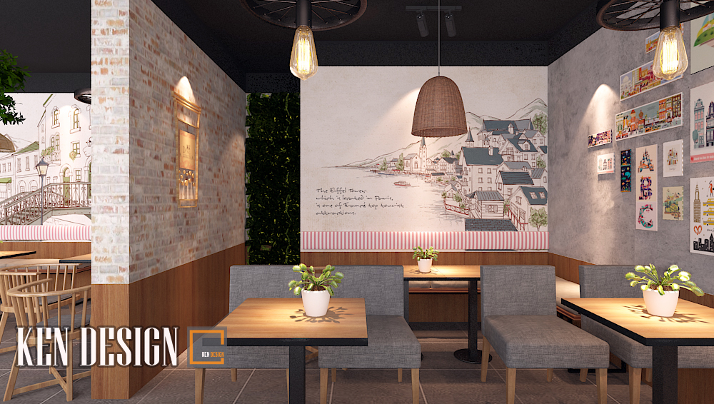 thiết kế quán trà sữa tại Sơn La