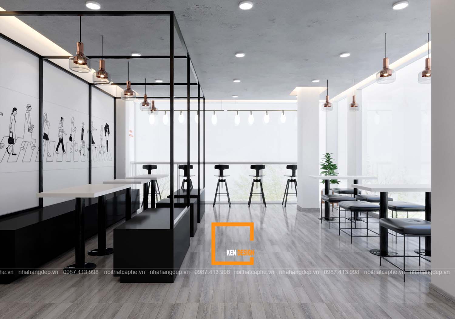  thiết kế quán trà sữa tại Thái Nguyên 