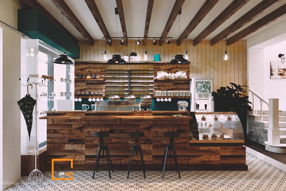 Thiết kế quầy bar quán cafe cho không gian cafe chuẩn đẹp | Kendesign