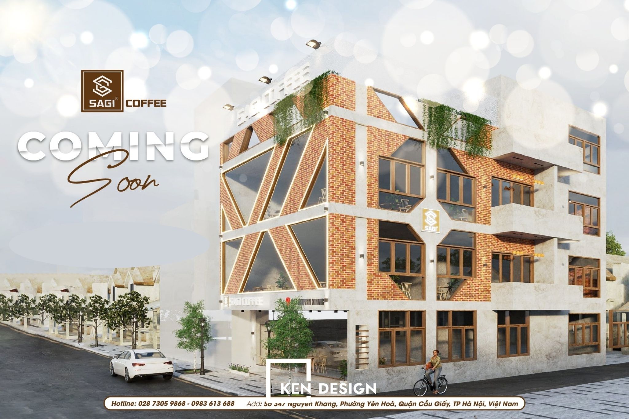 Thiết kế SaGi Coffee Nguyễn Khang | Kendesign
