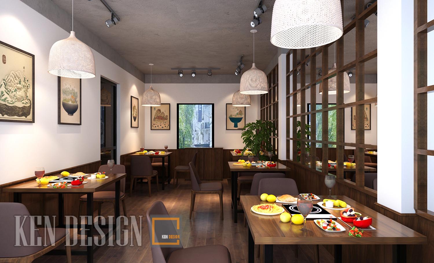  thiết kế thi công nhà hàng