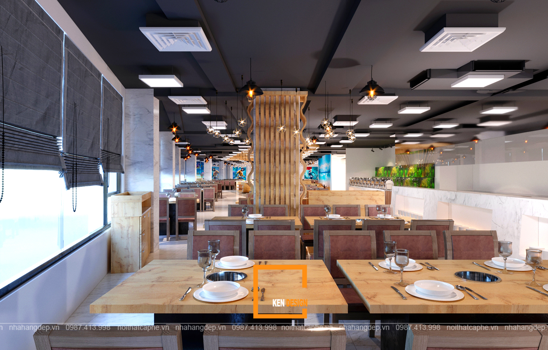  thiết kế thi công nhà hàng