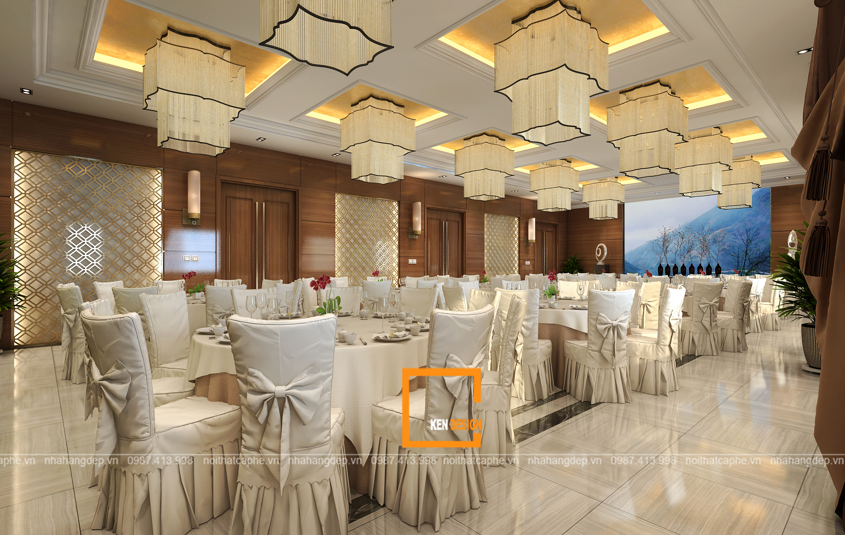 thiết kế thi công nội thất nhà hàng