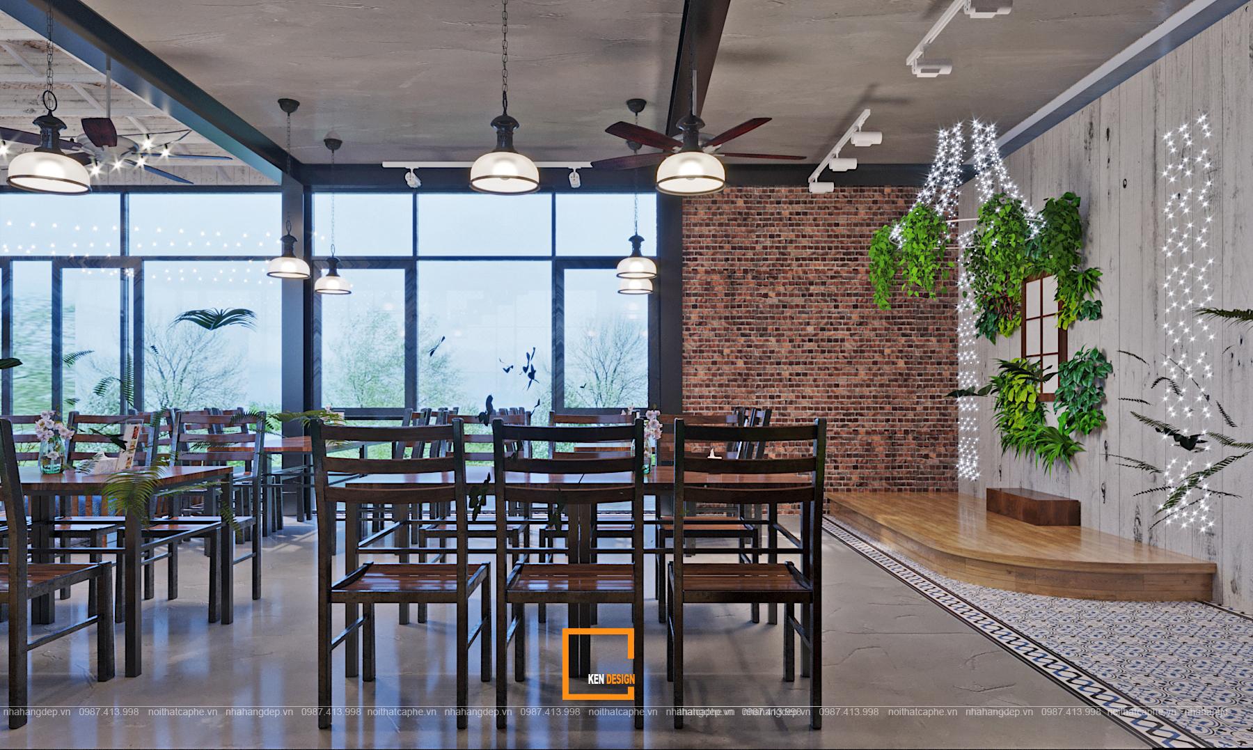 hiết kế thi công nội thất nhà hàng 