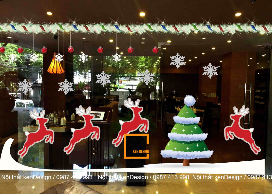Tip trang trí quán trà sữa đón Giáng sinh cực chất | Kendesign
