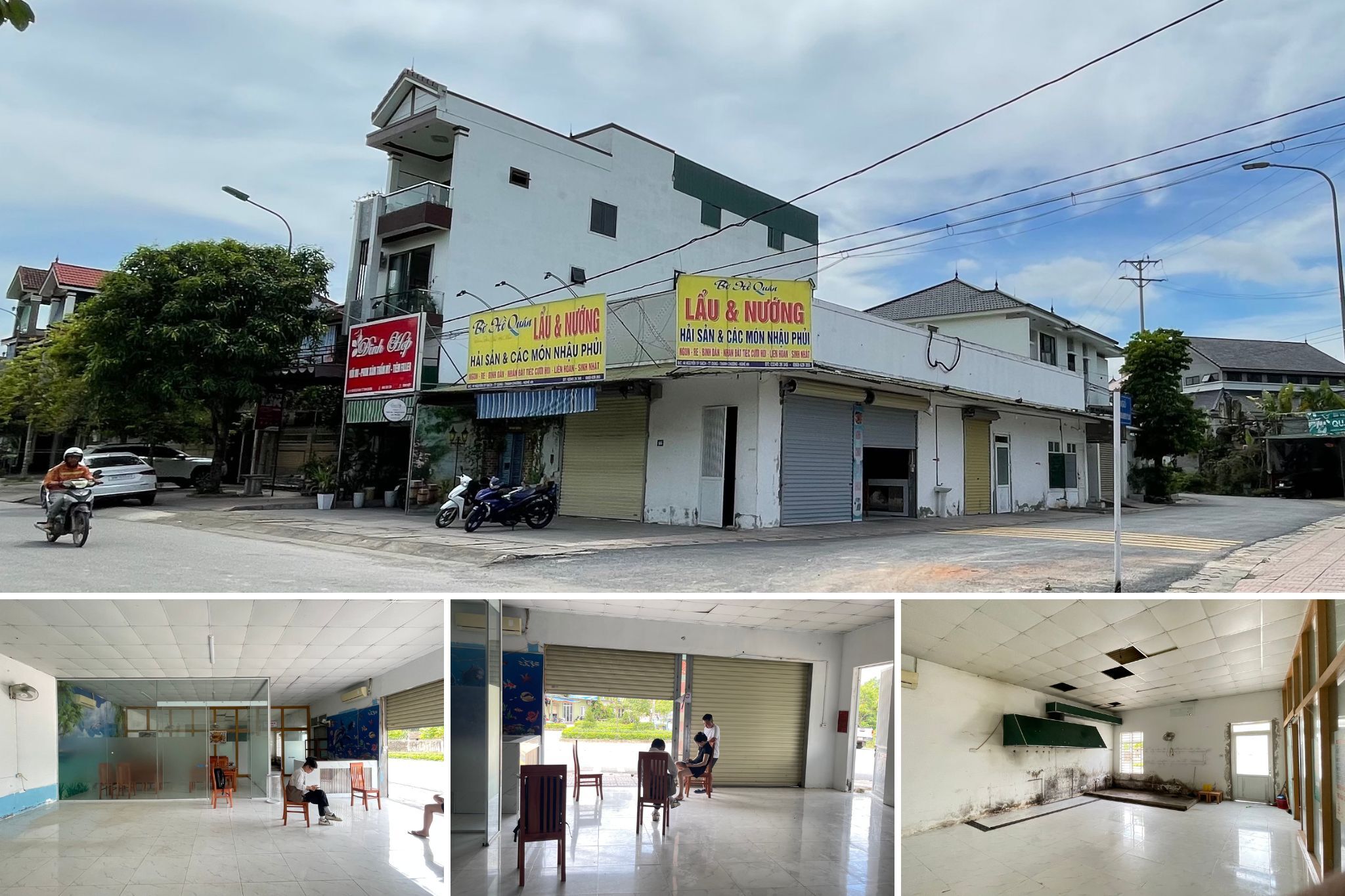 Hiện trạng căn góc 2 mặt tiền trước khi thực hiện mẫu thiết kế quán cafe căn góc