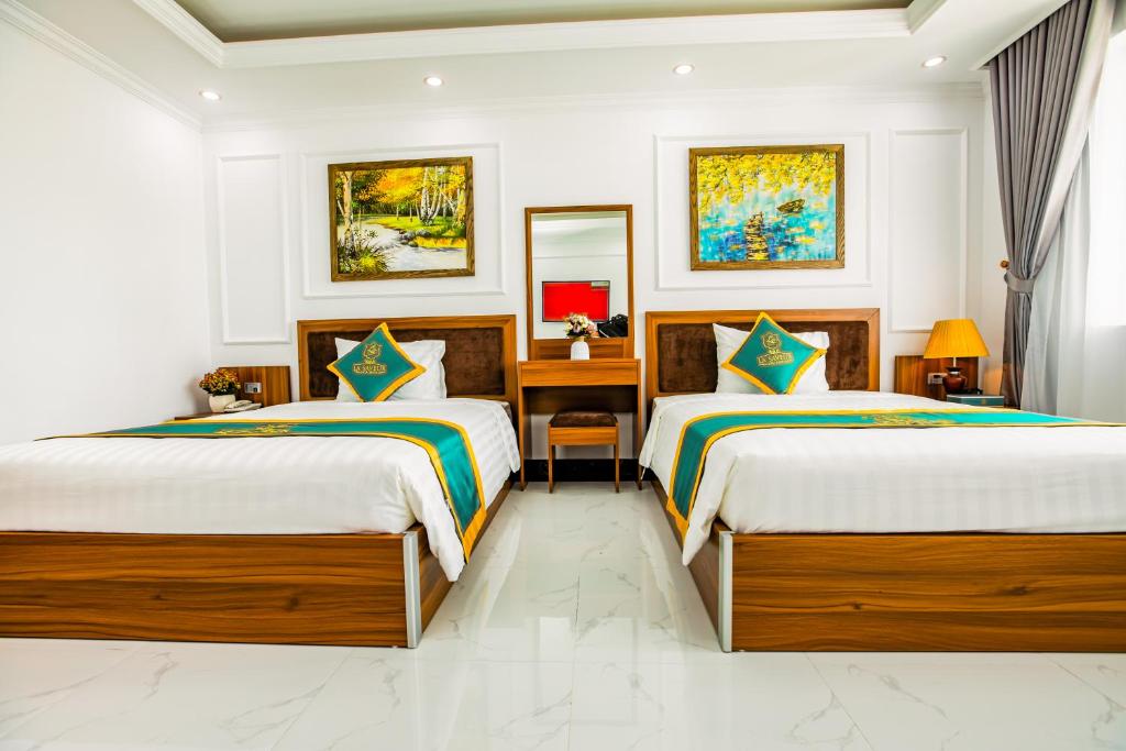 La Saveur De Hòa Bình Resort deluxe 2 giường đơn