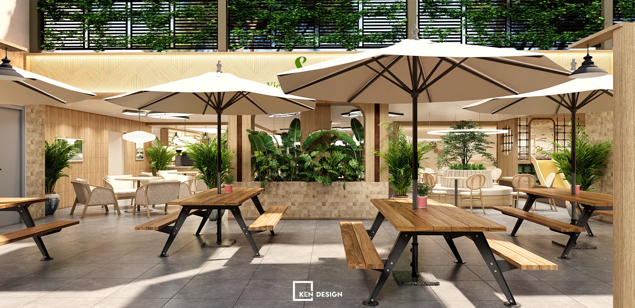 Thiết kế quán cafe Sun Vietnam tại Úc