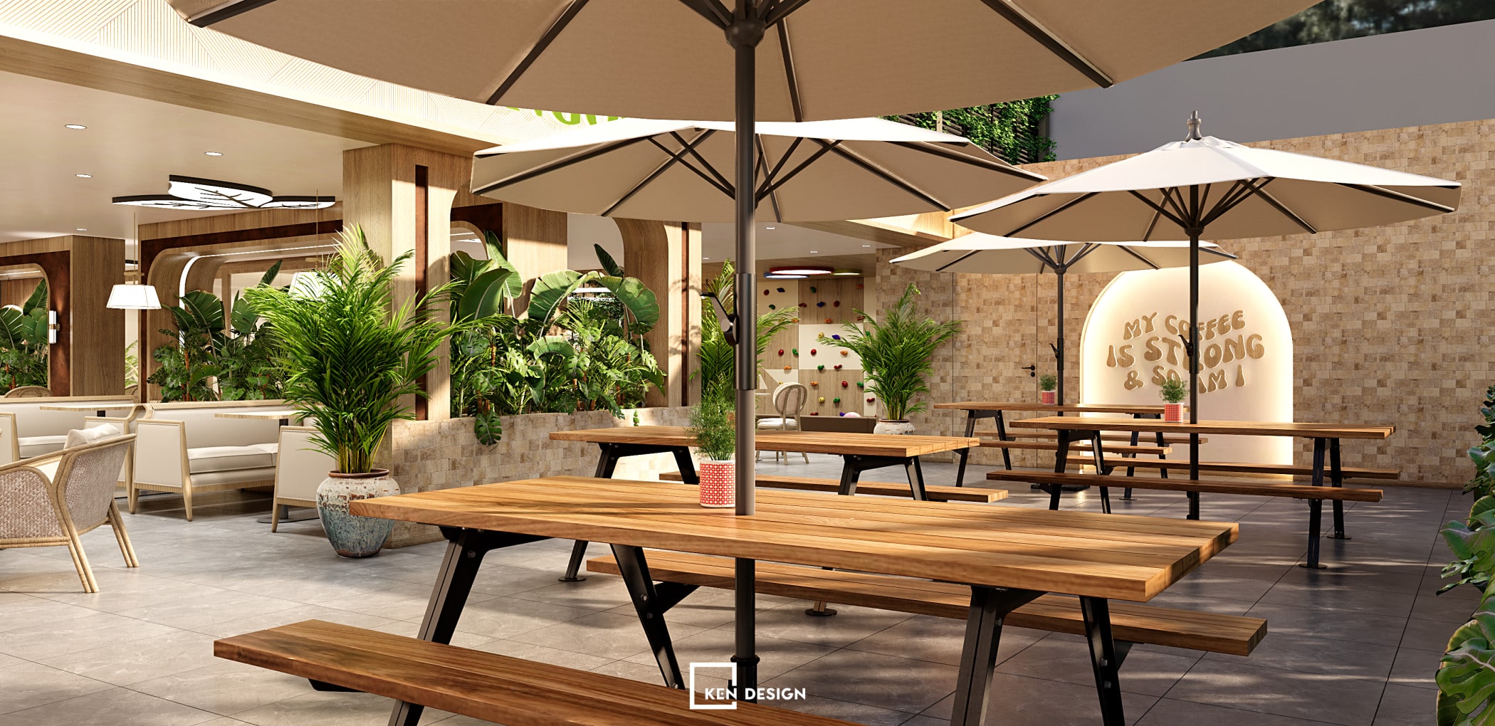 Thiết kế quán cafe Sun Vietnam tại Úc