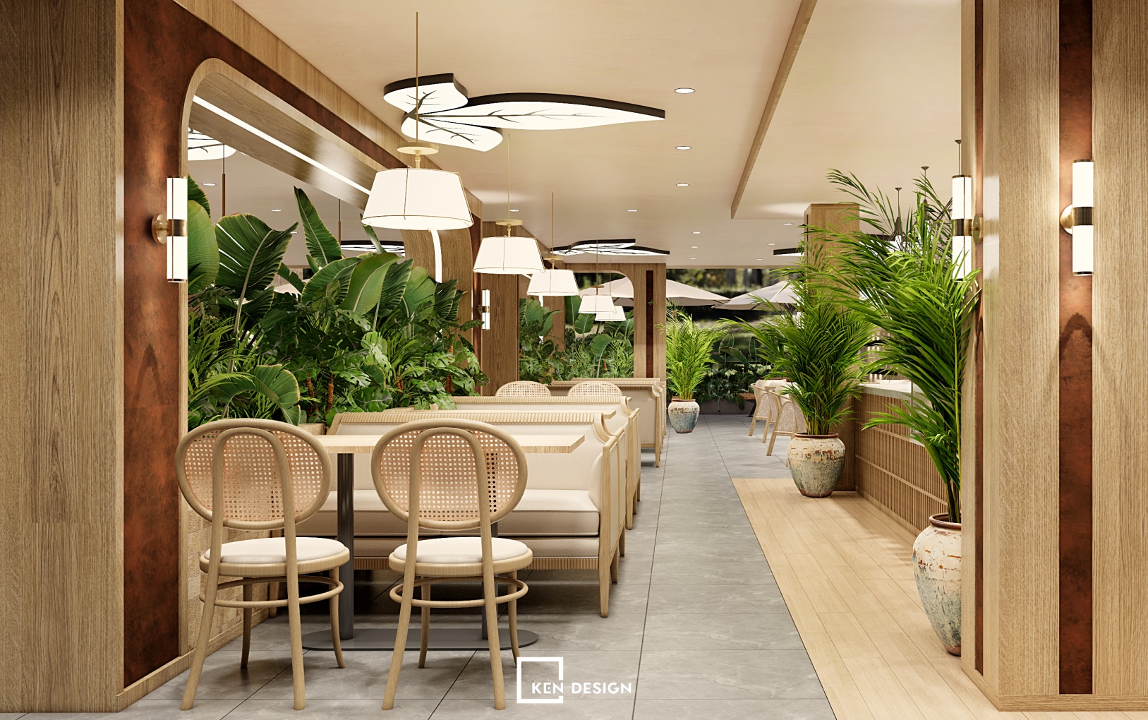 Thiết kế quán cafe Sun Vietnam tại Úc