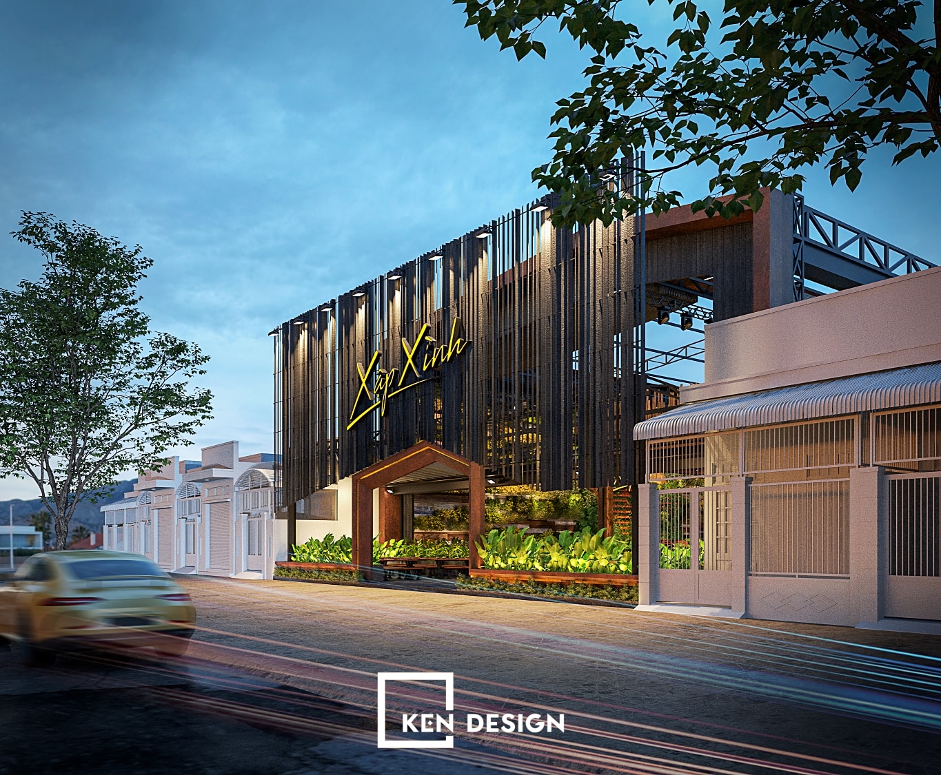 Thiết kế beer garden Xập Xình 1700m2