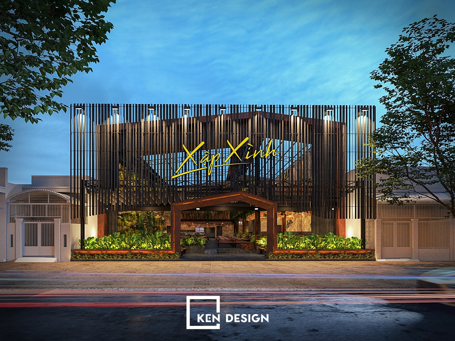 Thiết kế beer garden Xập Xình 1700m2