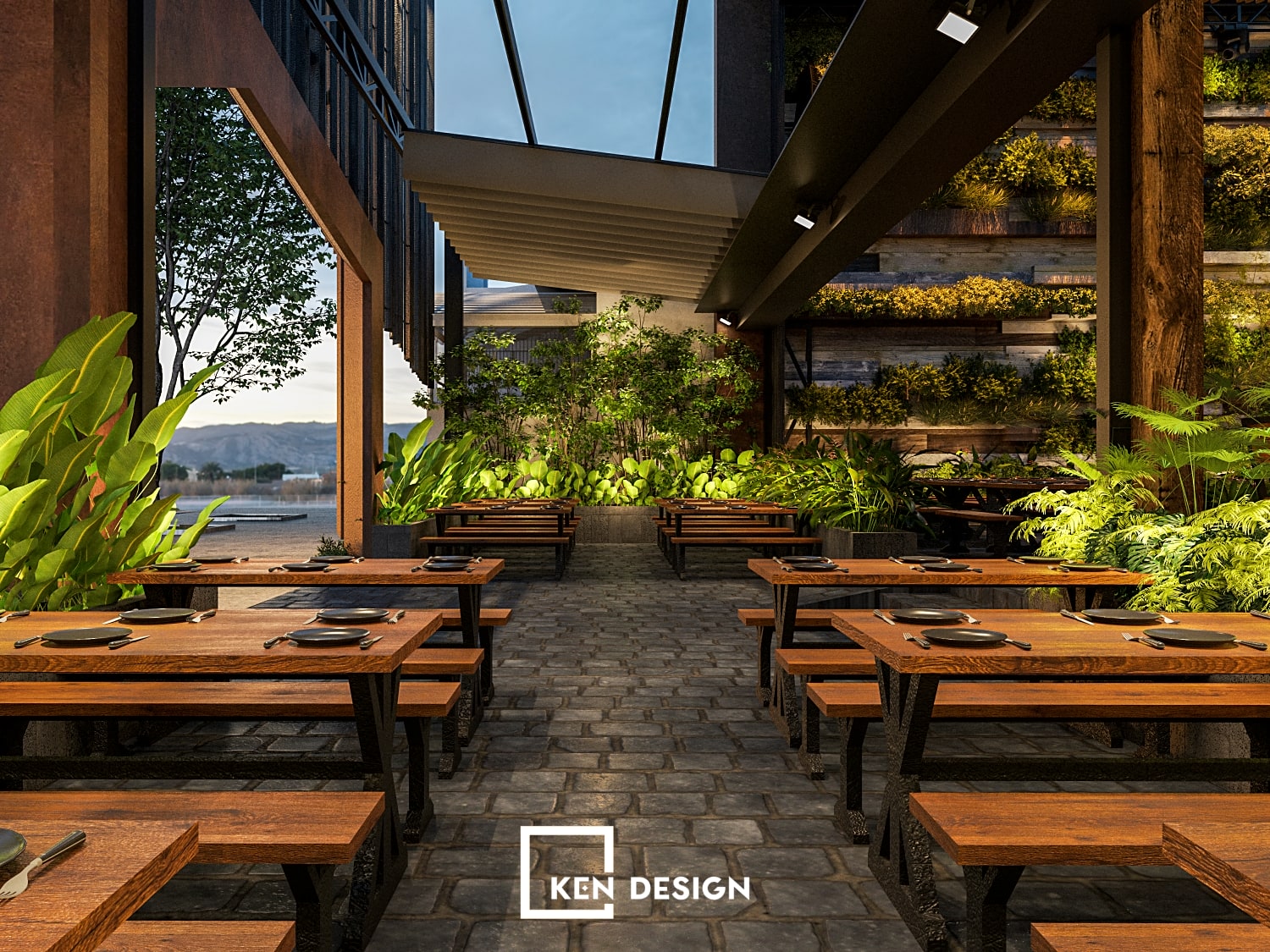 Thiết kế beer garden Xập Xình 1700m2