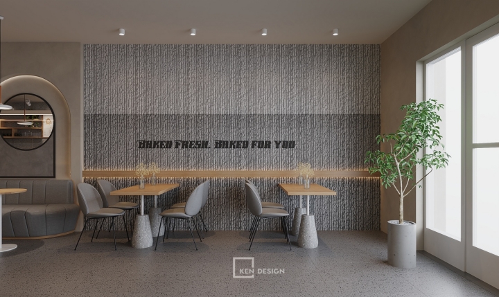 Thiết kế quán cafe J Tea & Bake tại Mỹ