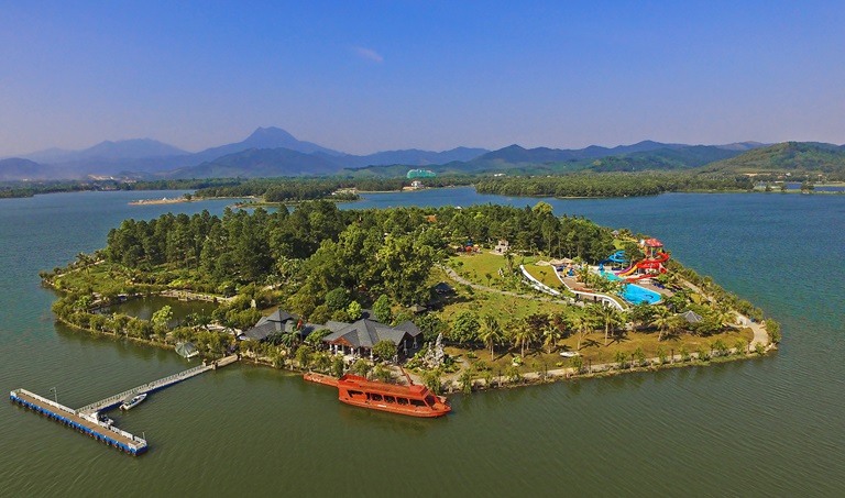 Toàn cảnh Đảo Ngọc Resort từ trên cao siêu đẹp