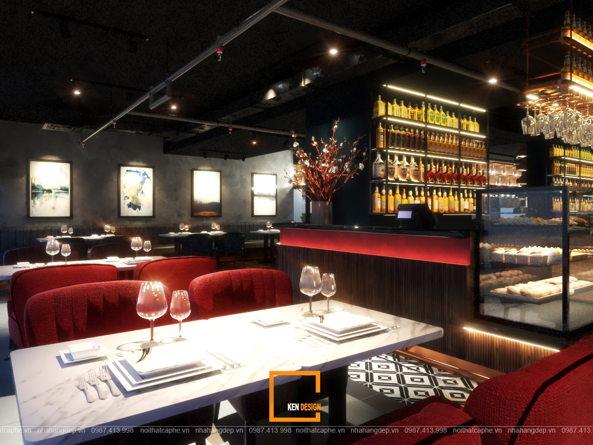 5 nguyên tắc bố trí ánh sáng cho nhà hàng Châu Âu