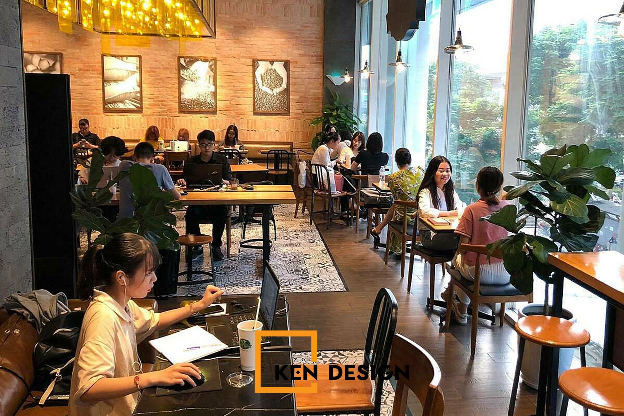 Thiết kế quán cafe Phúc Long Xuân Thủy thu hút mọi đối tượng khách hàng
