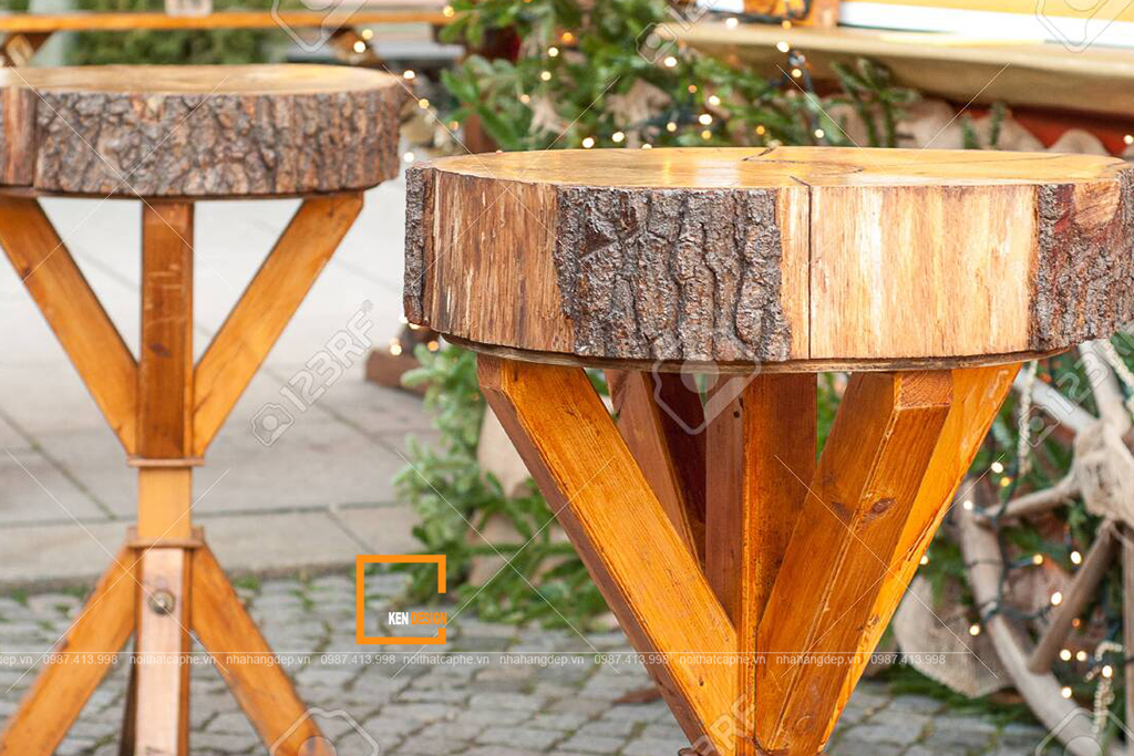 nội thất quán cafe rustic