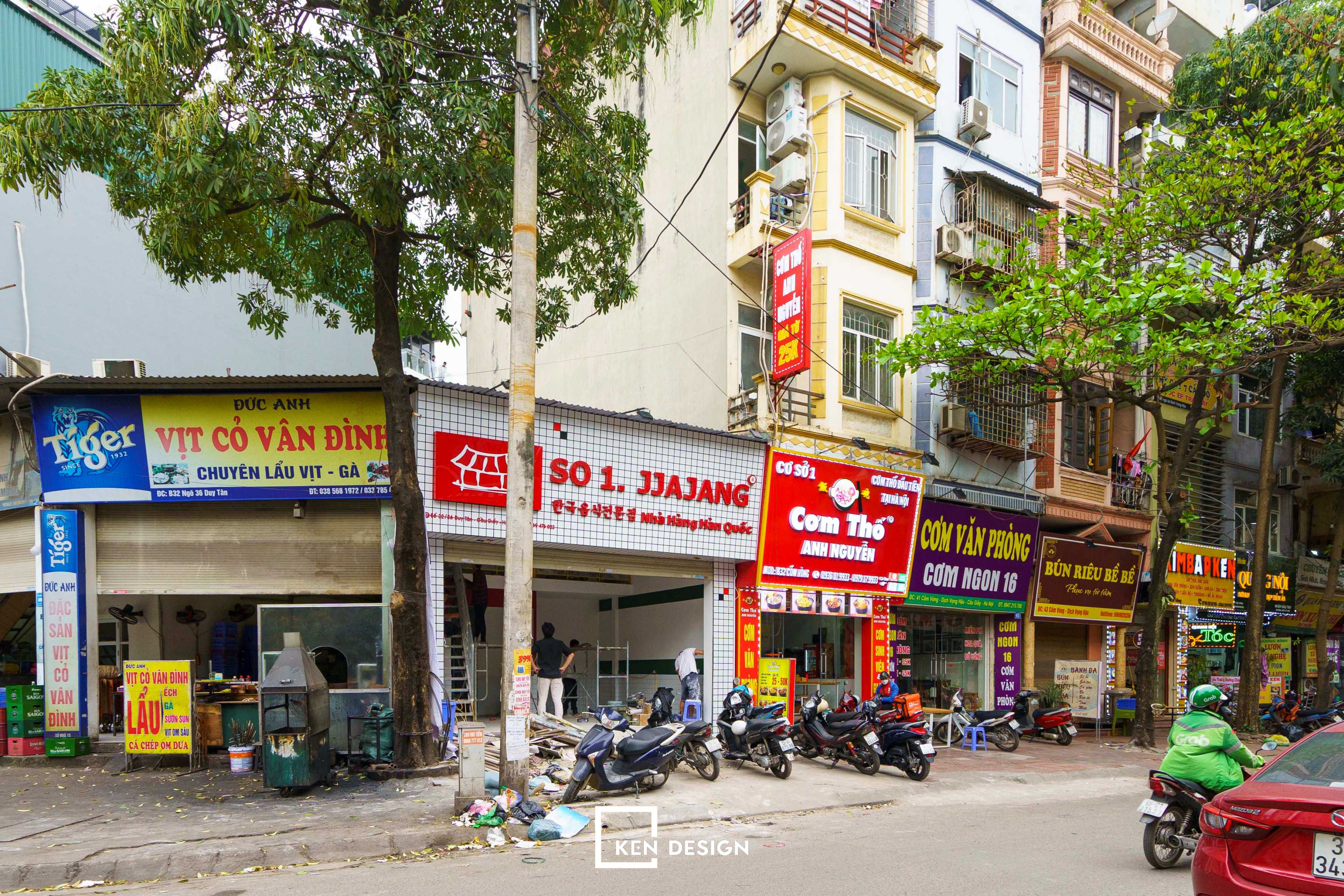Dự án thi công nhà hàng Jjajang Duy Tân - Hà Nội
