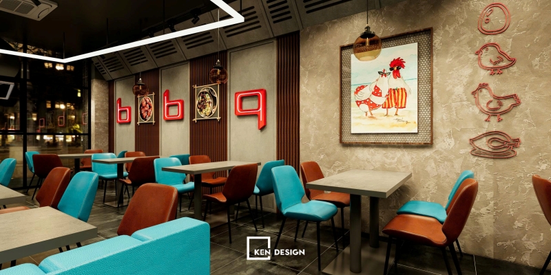 Thiết kế nhà hàng BBQ Chicken tại Hà Đông